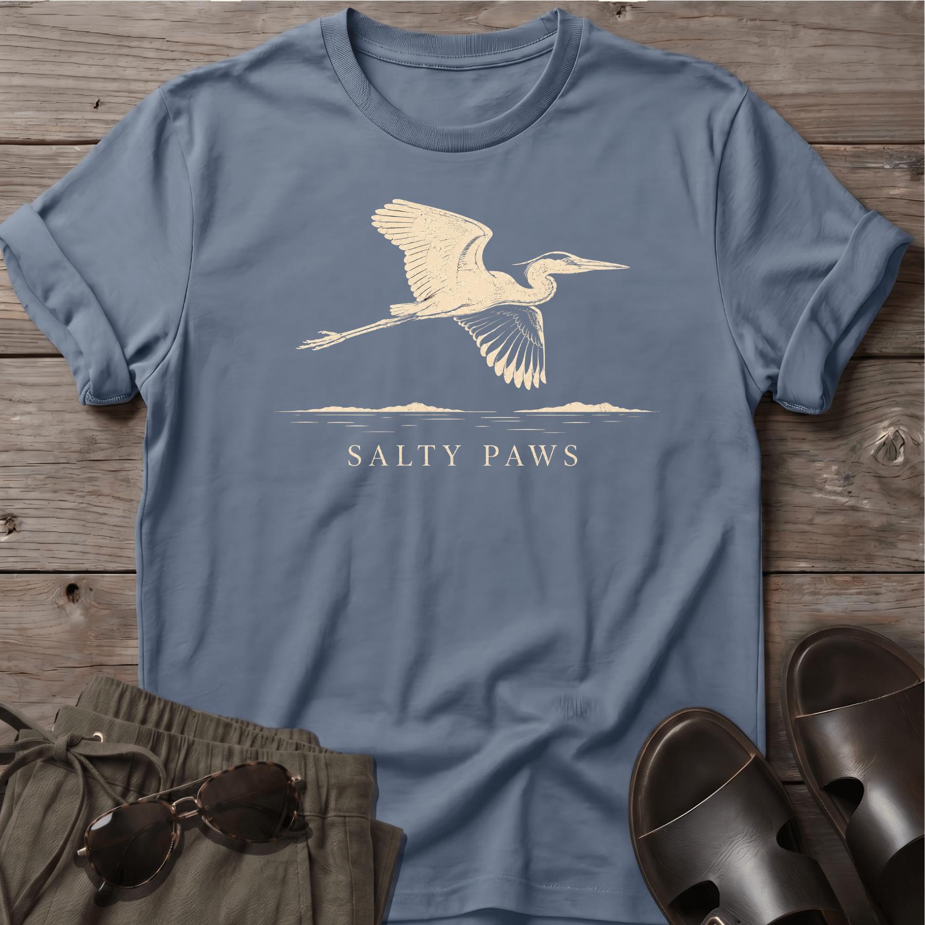 Great Heron Flight T-shirt (front)