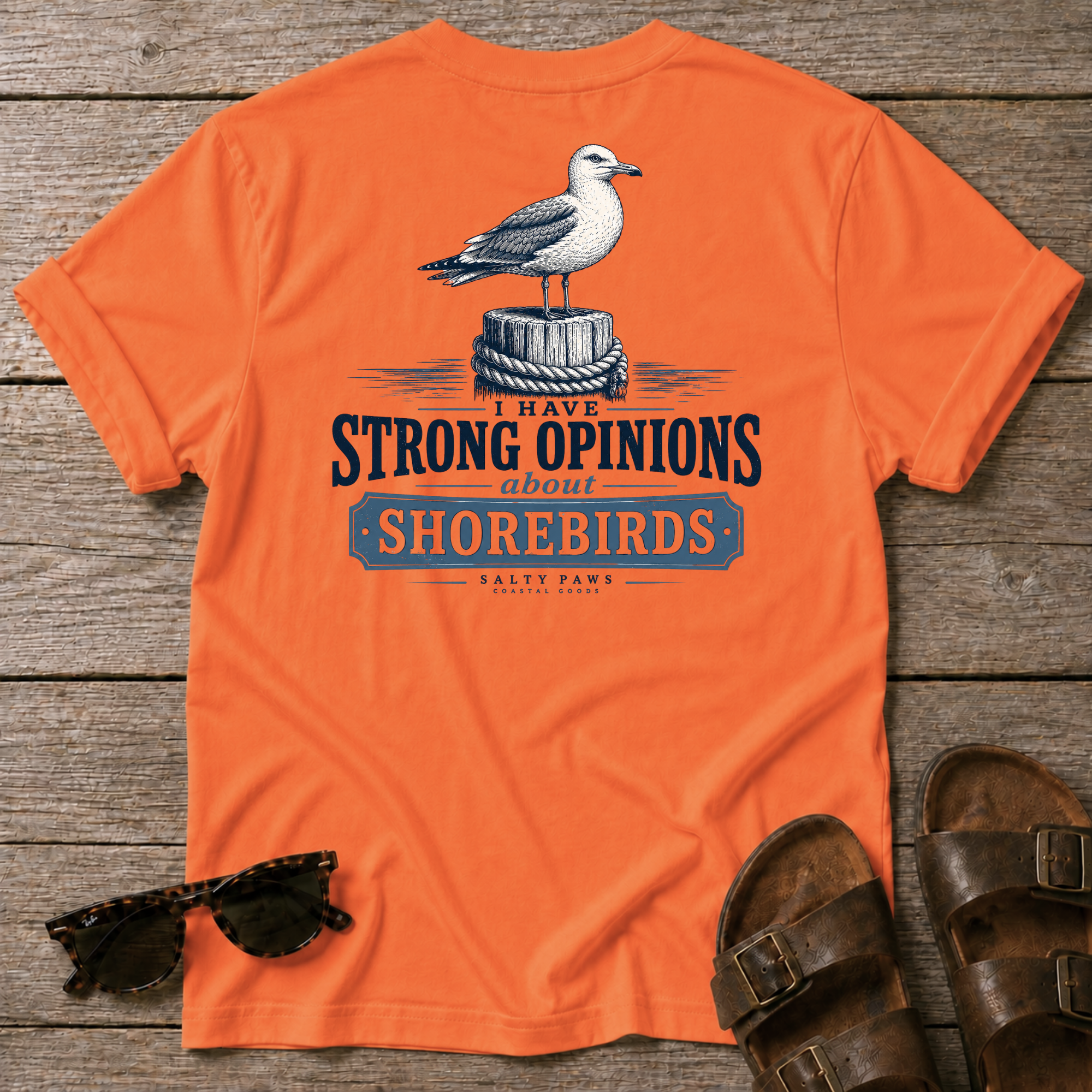 Gull Strong Opinions T-shirt BACK DESIGN