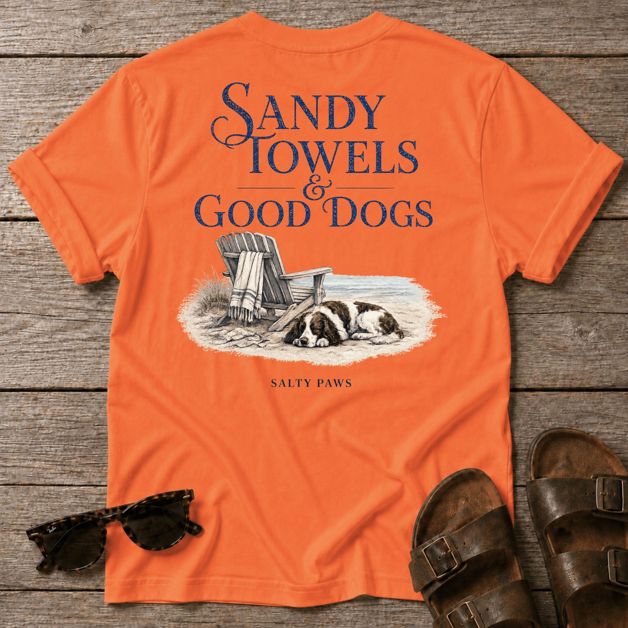 Sandy Towels & Good Dogs Spaniel BACK DESIGN