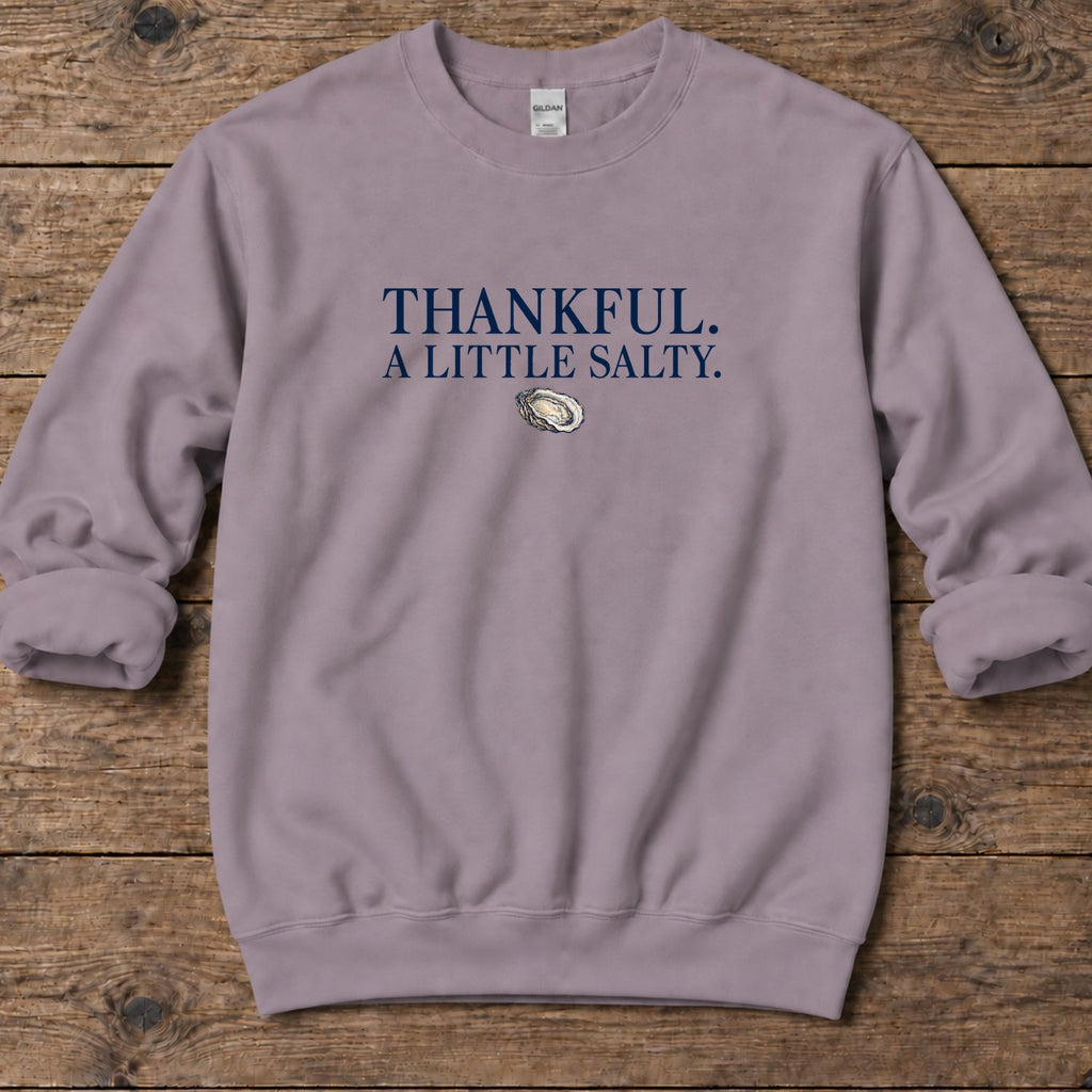 Thankful A Little Salty Midweight Sweatshirt in Paragon, Salty Paws coastal sweatshirt
