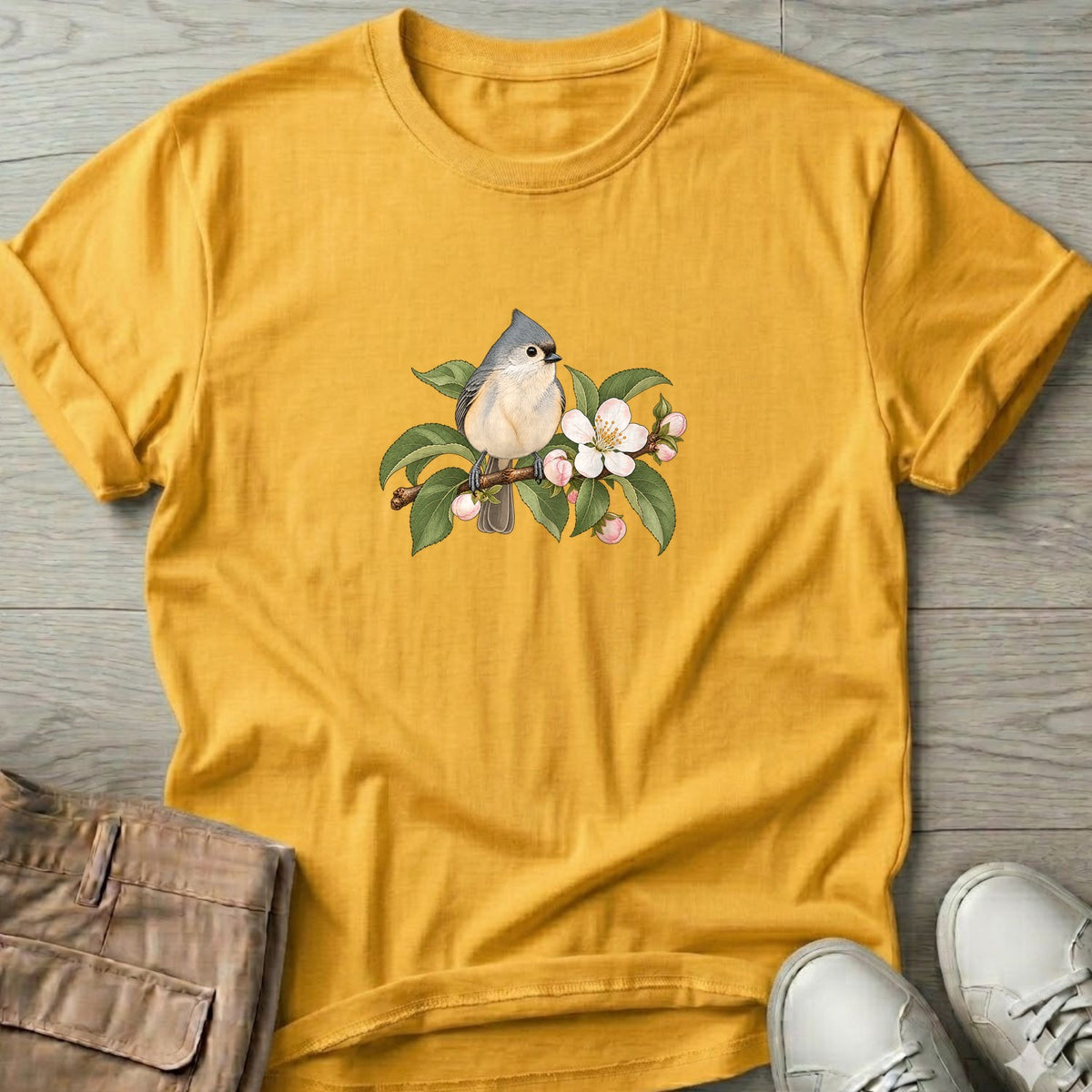 Titmouse Blossom T-Shirt in Daisy