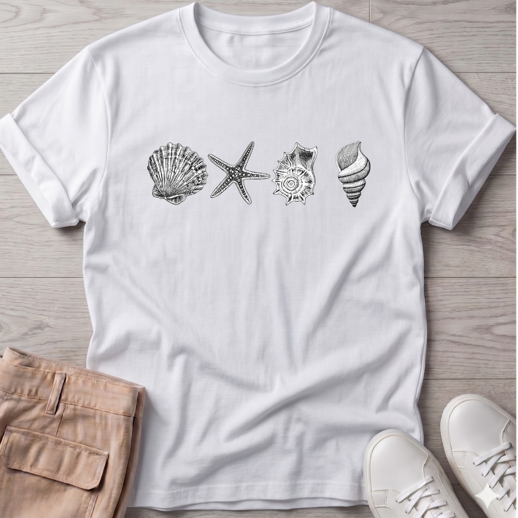 4 Seashells T-Shirt