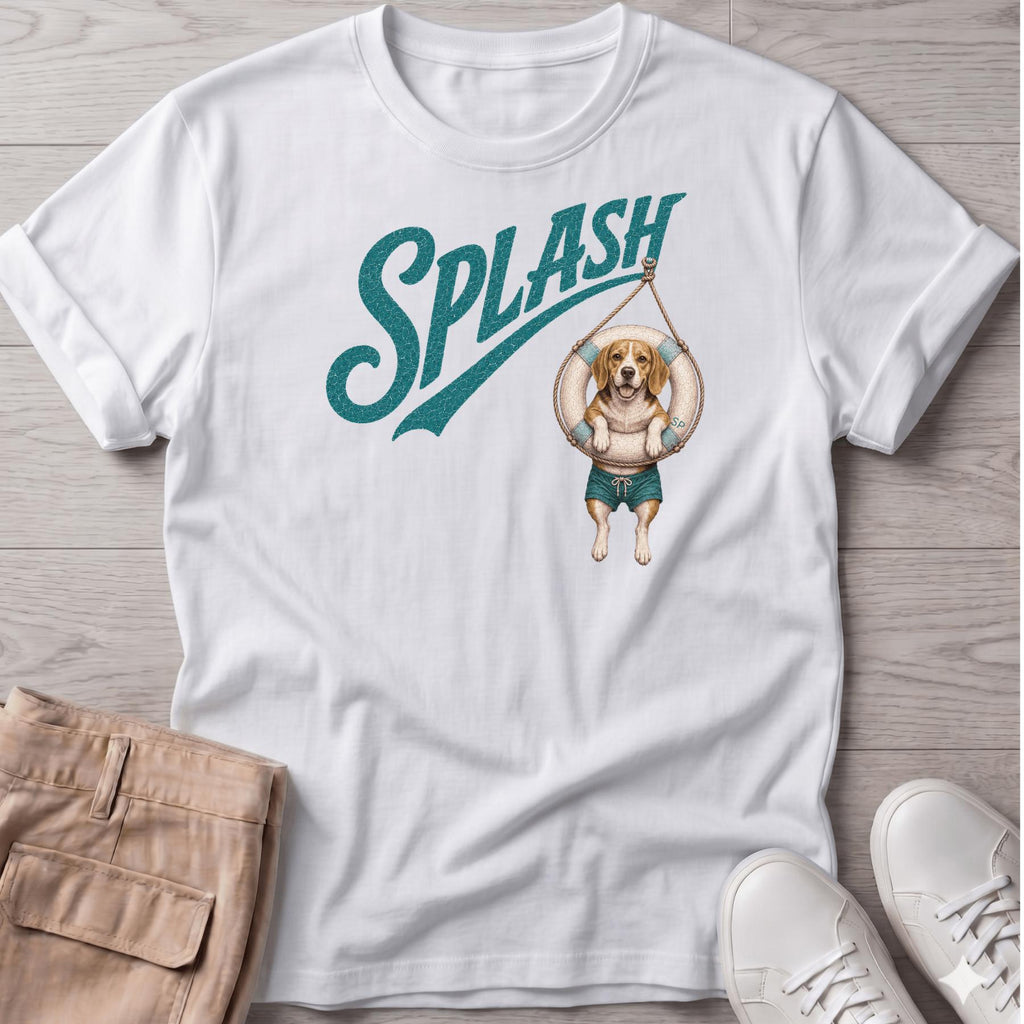 Splash Beagle Tube T-Shirt Vacation