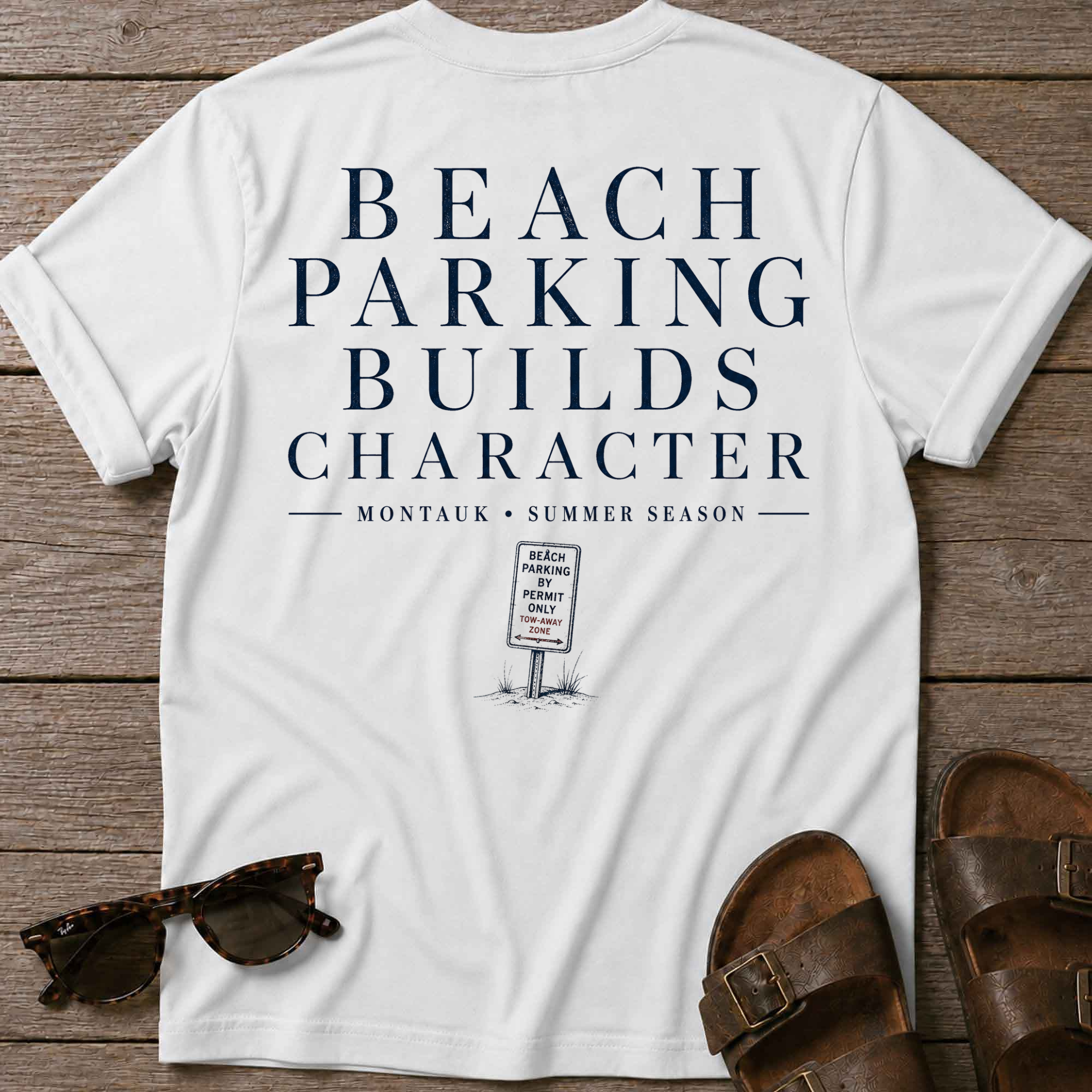 Beach Parking Montauk T-Shirt