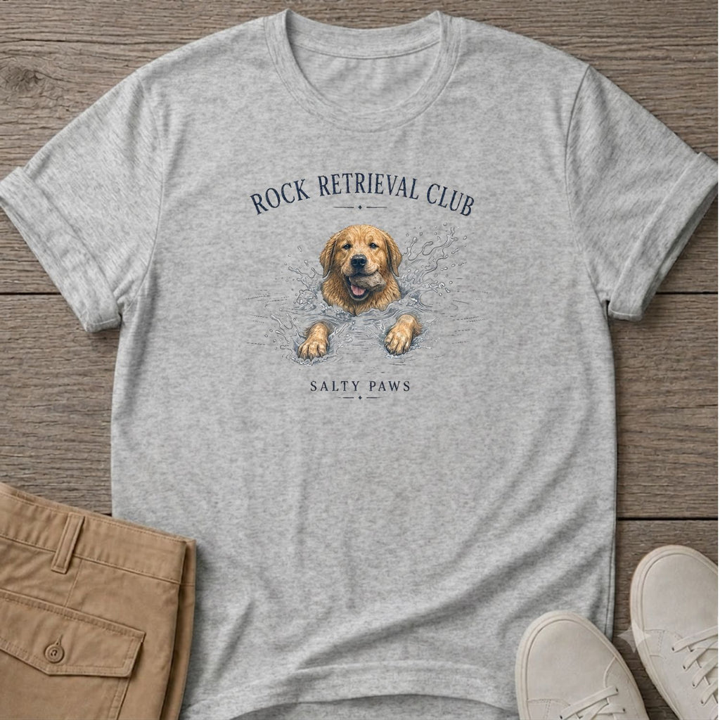 Rock Retrieval Club Golden Retriever Dog T-Shirt