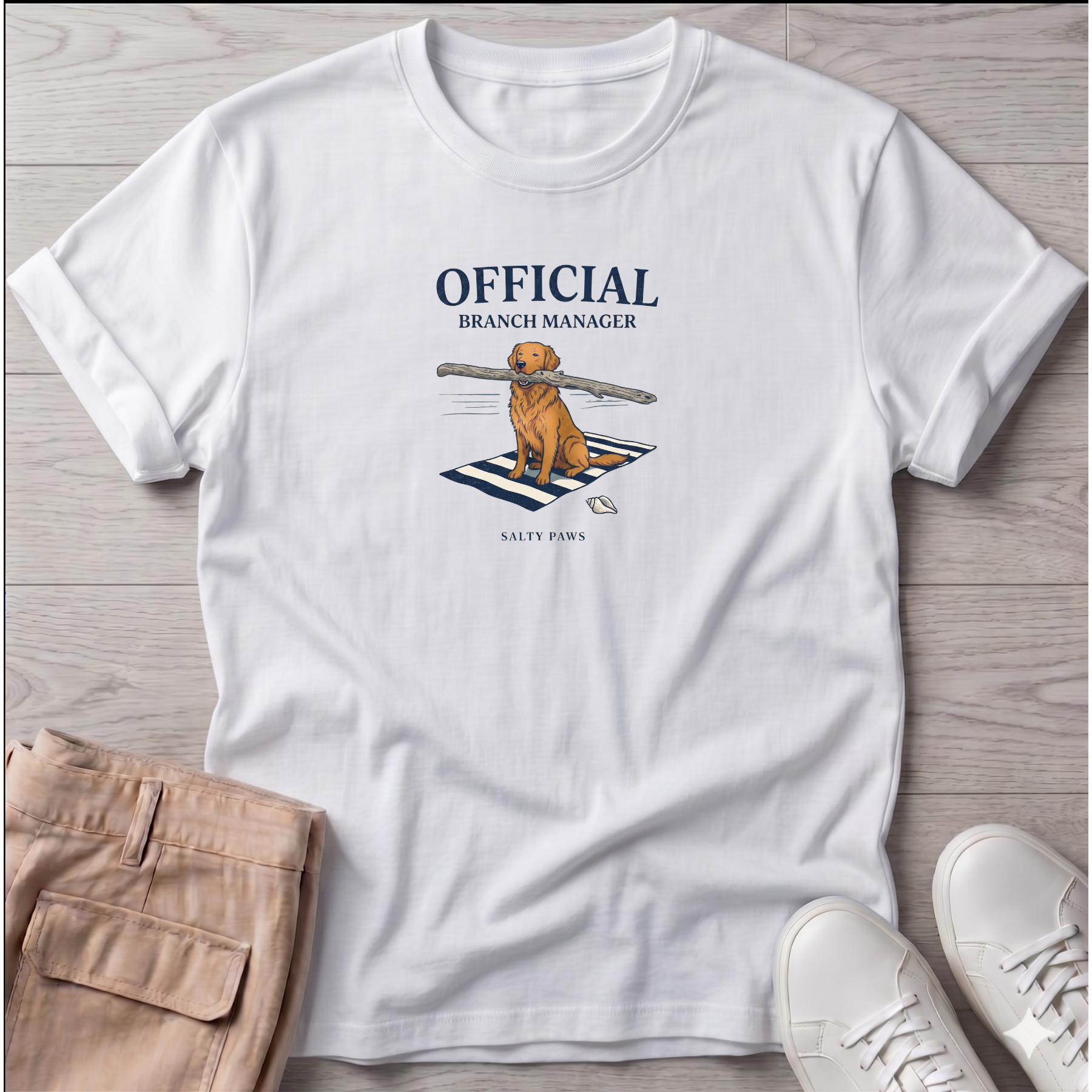 Official Branch Manager Golden Retriever T-Shirt