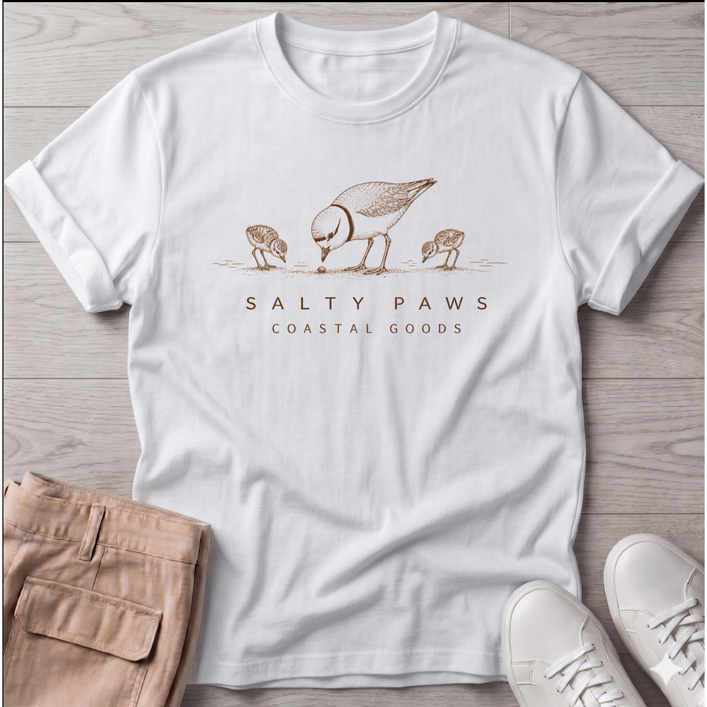Piping Plover Mom & Chicks T-Shirt