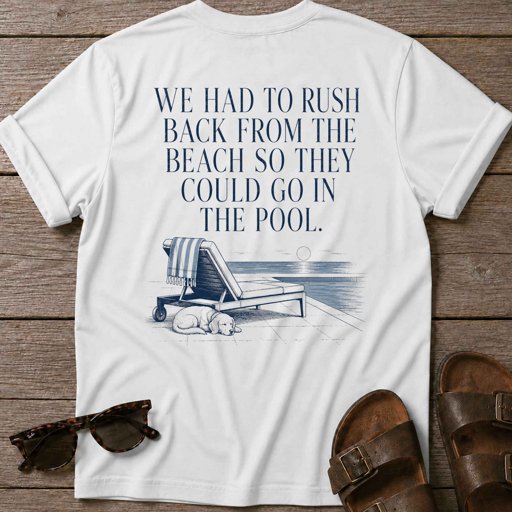 Rush back beach -> pool T-Shirt