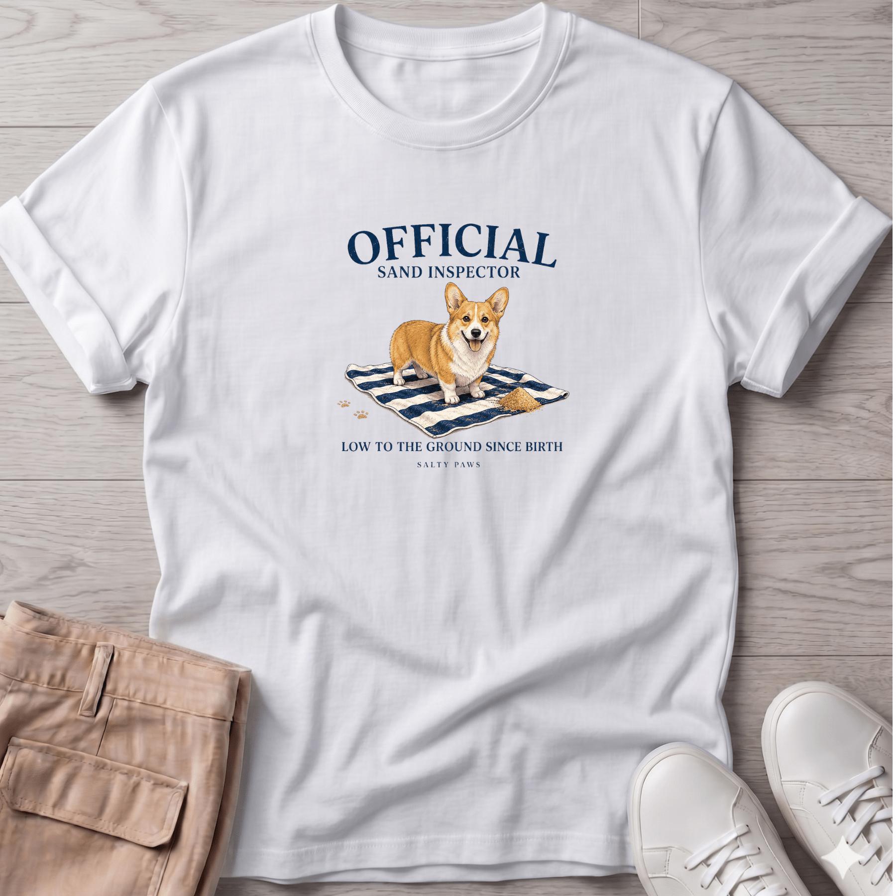Official Sand Inspector Corgi T-Shirt