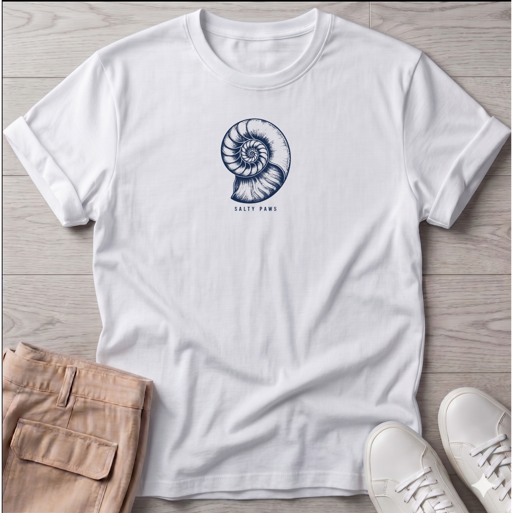 Nautilus Shell T-Shirt — Art Tee