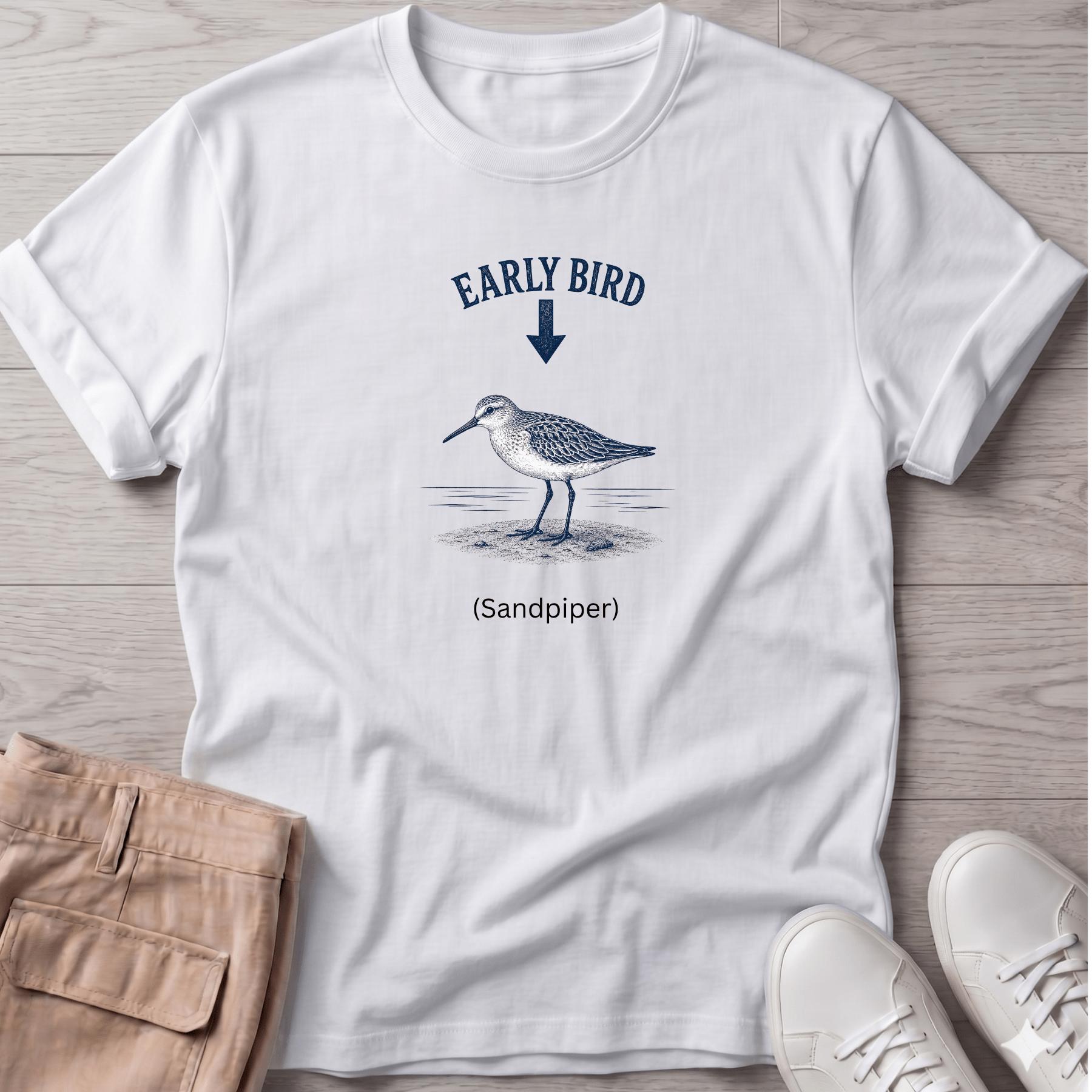 Early Bird Sandpiper T-Shirt