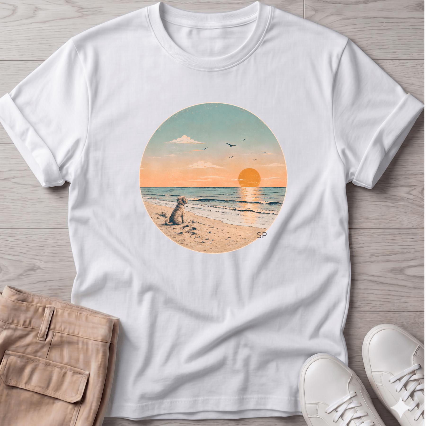 Sunset & Dog T-Shirt