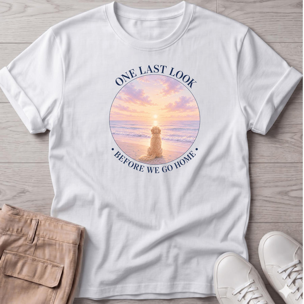 One Last Look Golden Navy T-Shirt