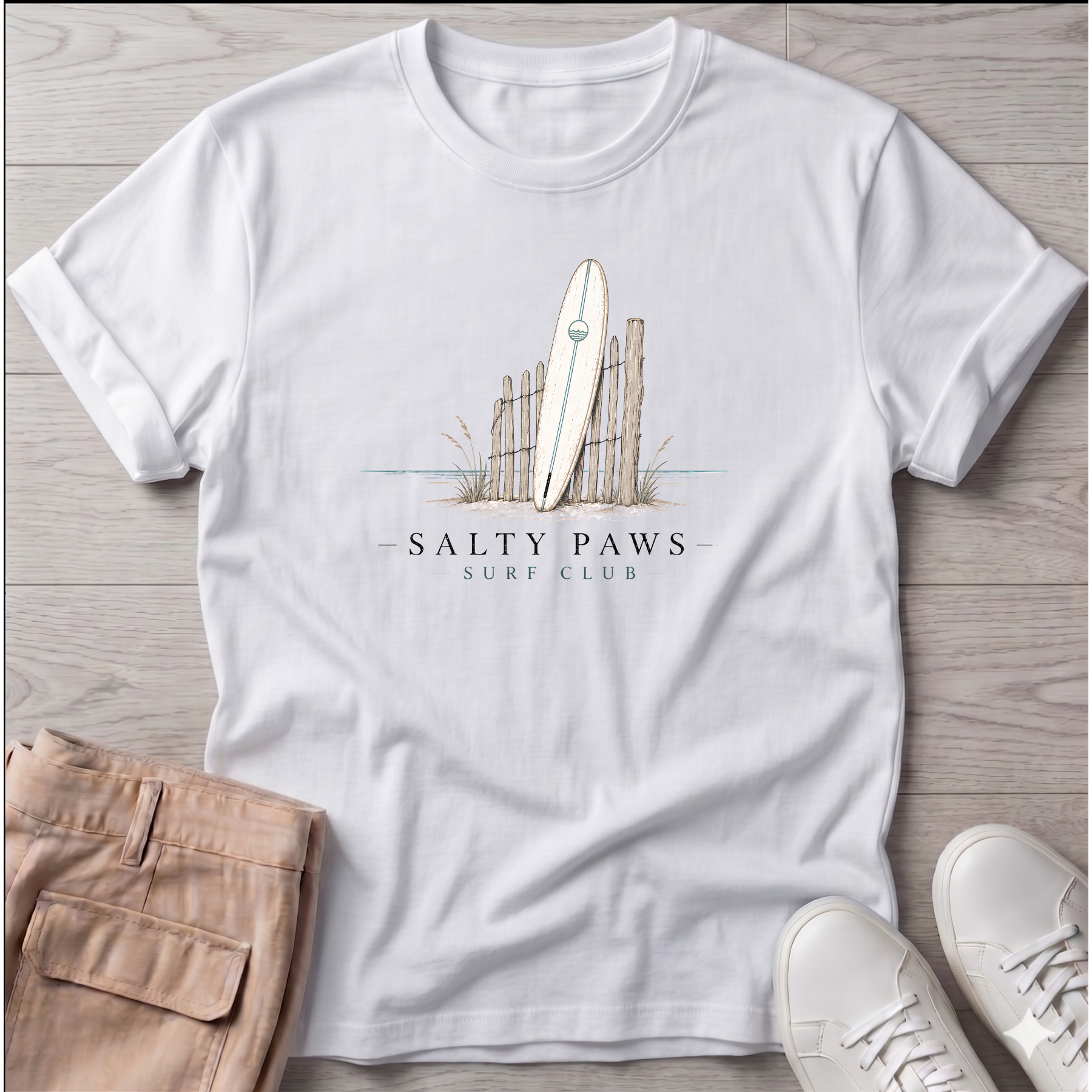 Salty Paws Surf Club T-Shirt
