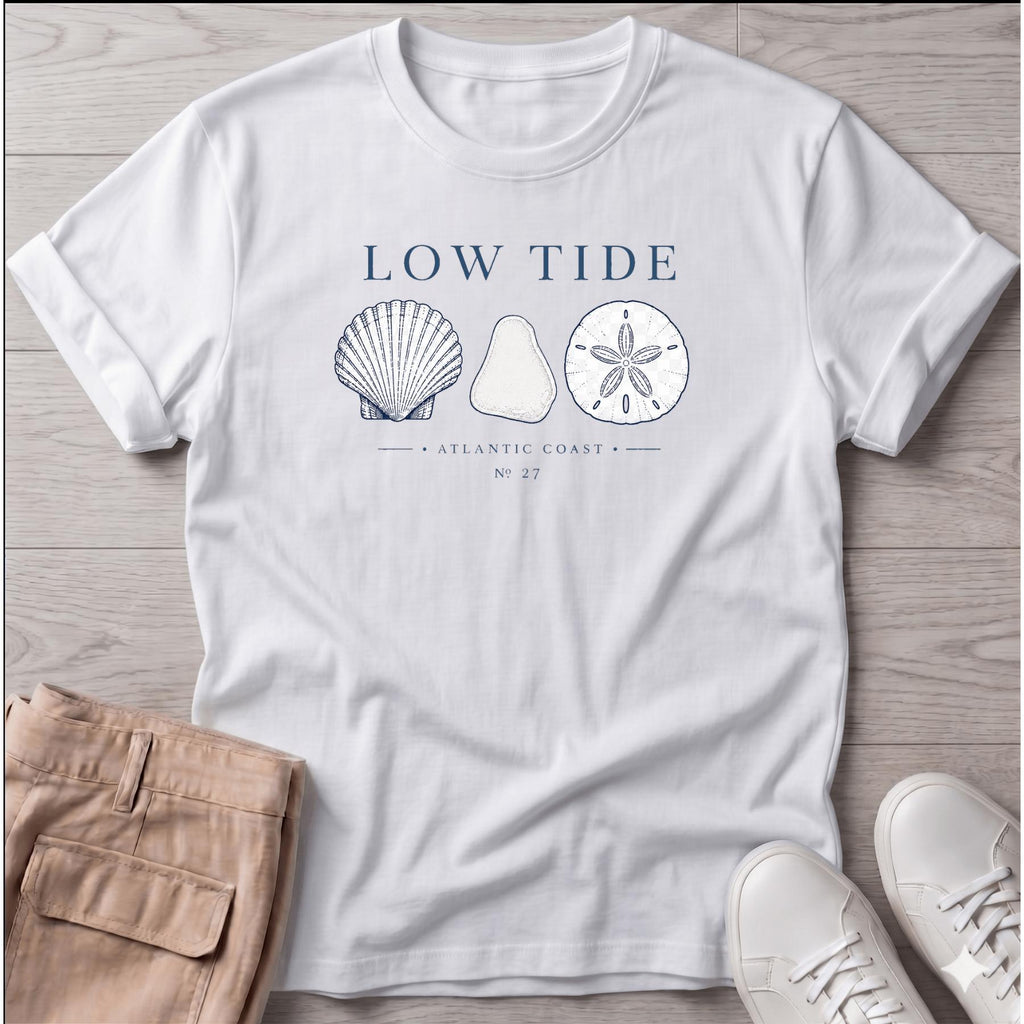 Scallop Beach Glass Sand Dollar Tee