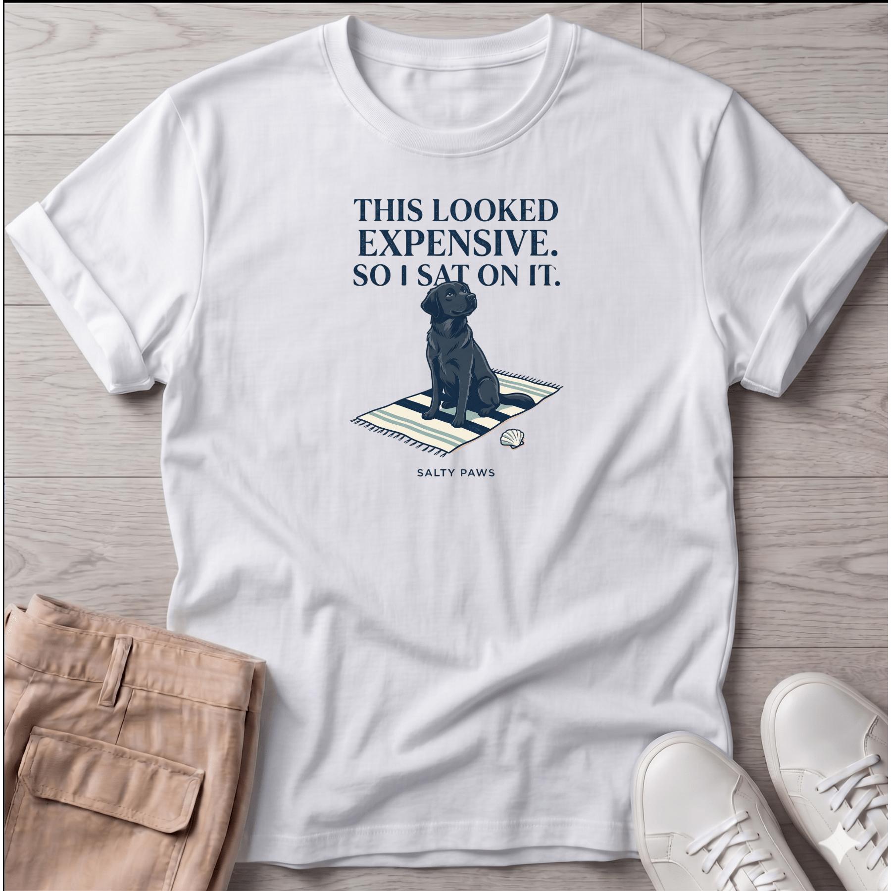Looked Expensive so I sat on it Black Lab T-Shirt