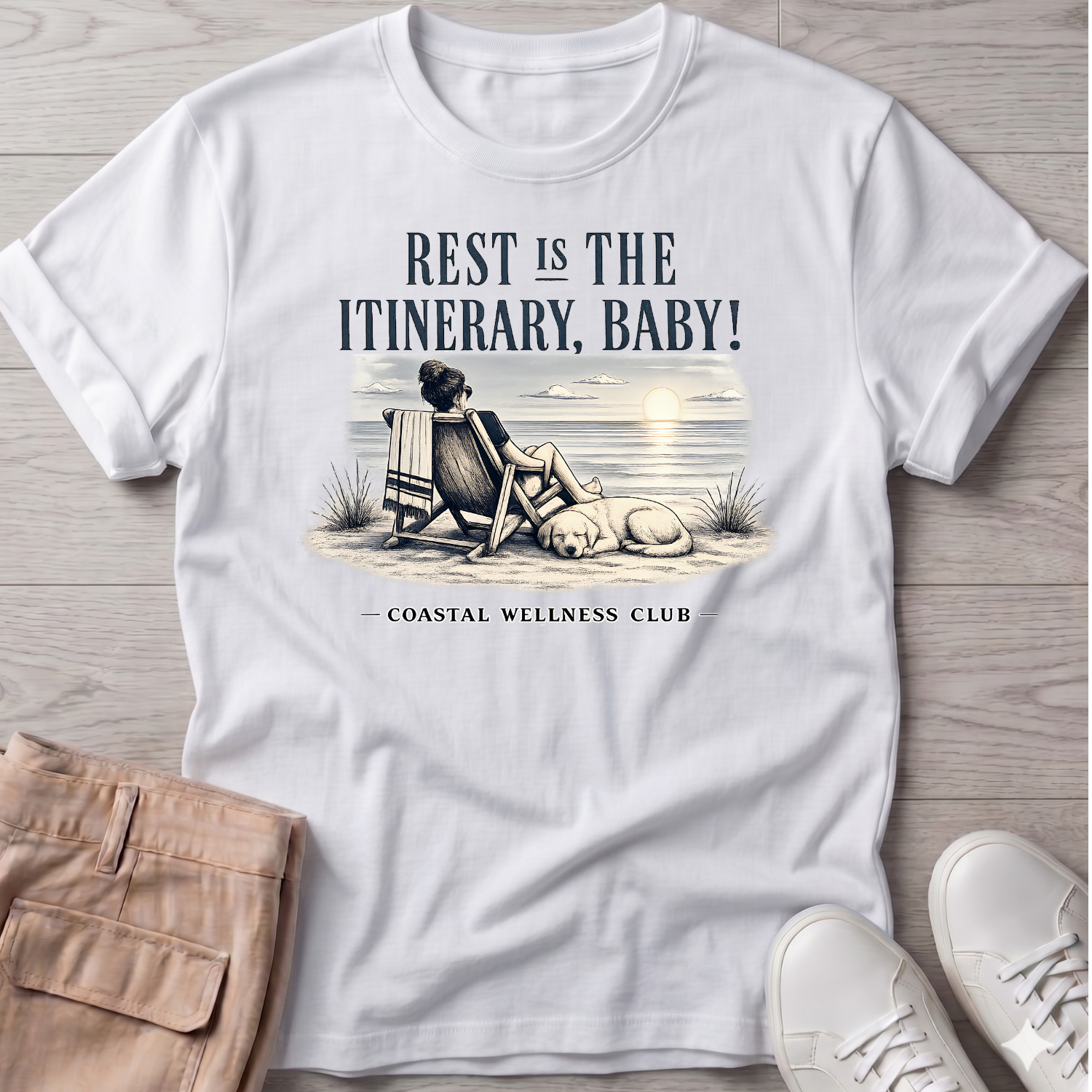 Rest IS the Itinerary Baby! Club T-Shirt