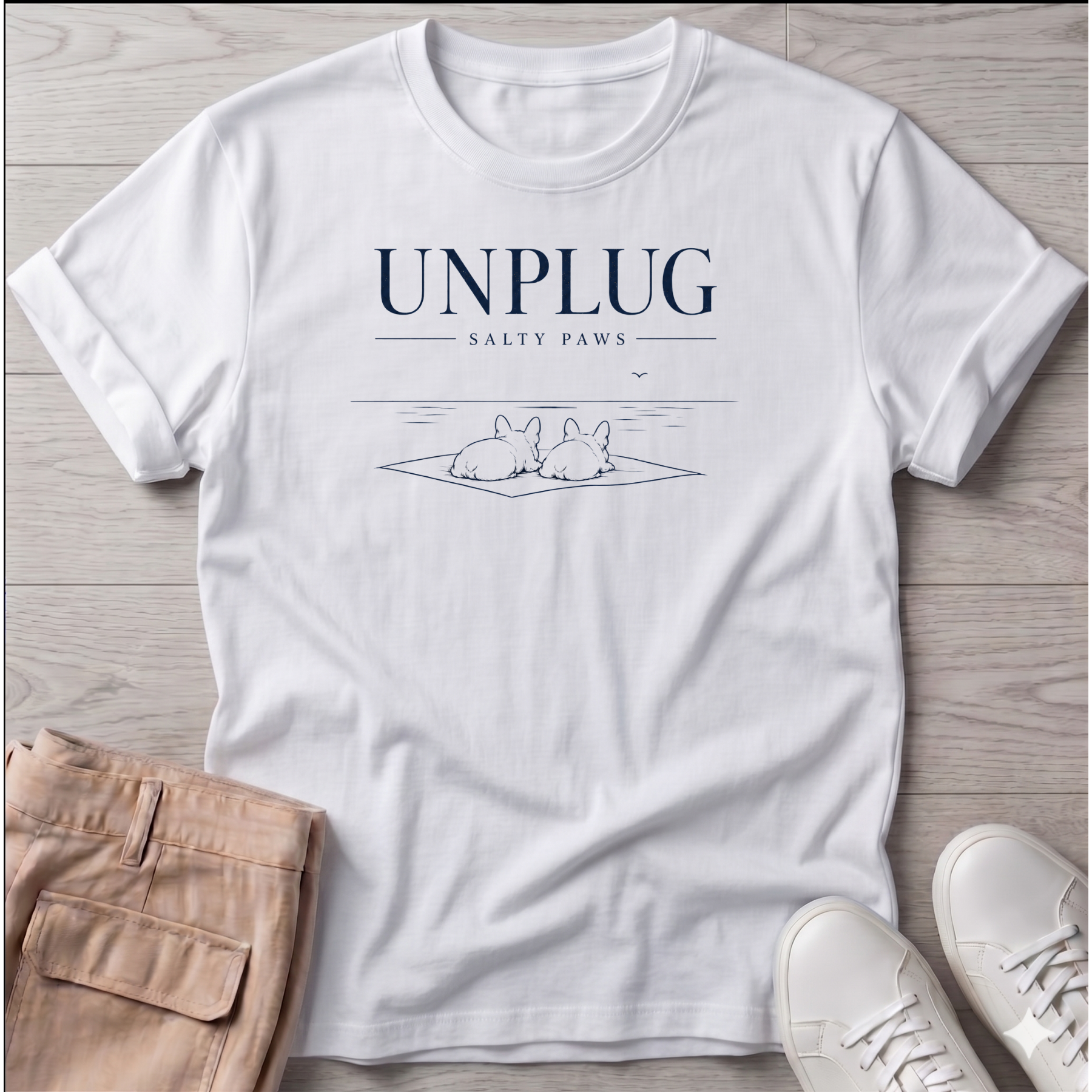Unplug Frenchie T-Shirt — French Bulldog