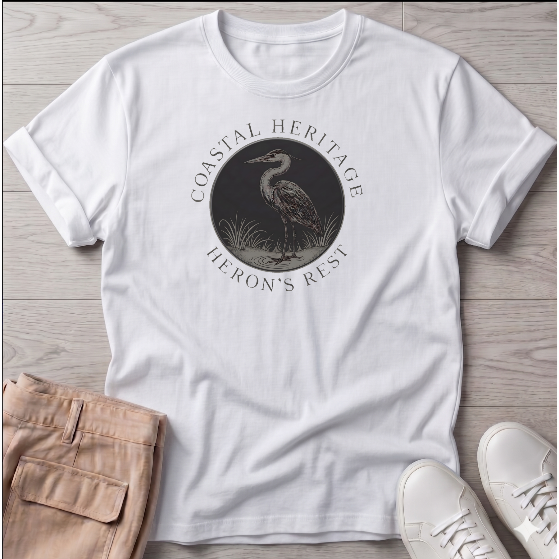 Coastal Heritage Heron T-Shirt