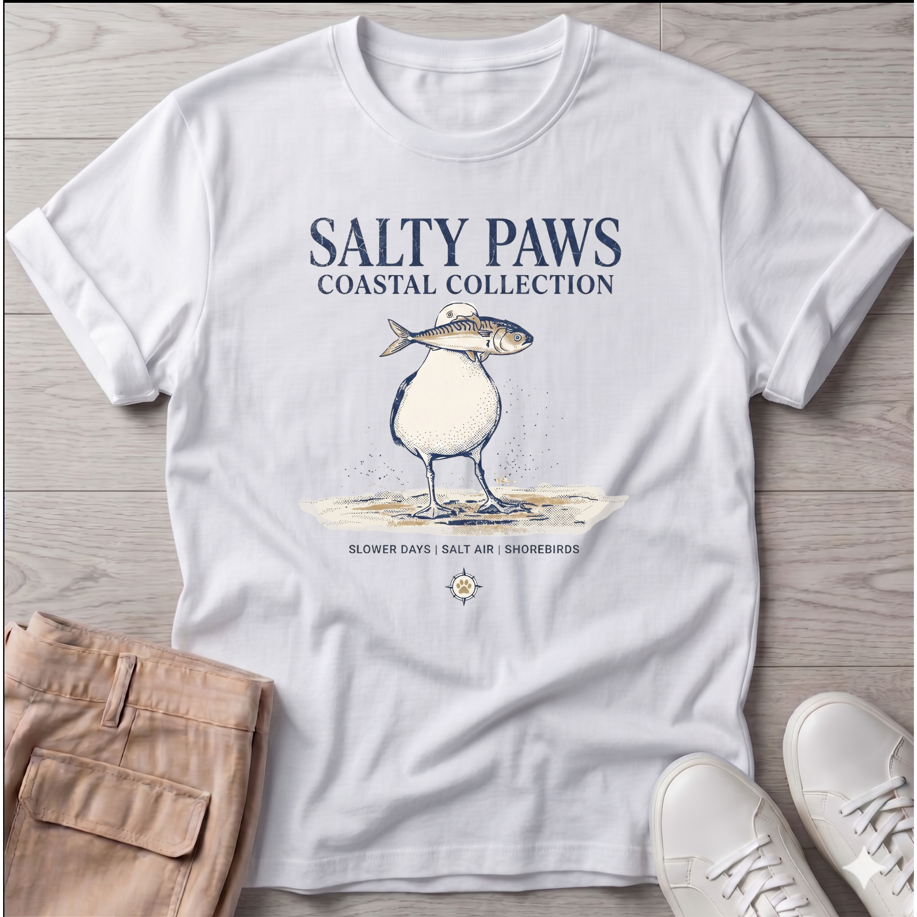Sea Gull & Fish T-Shirt