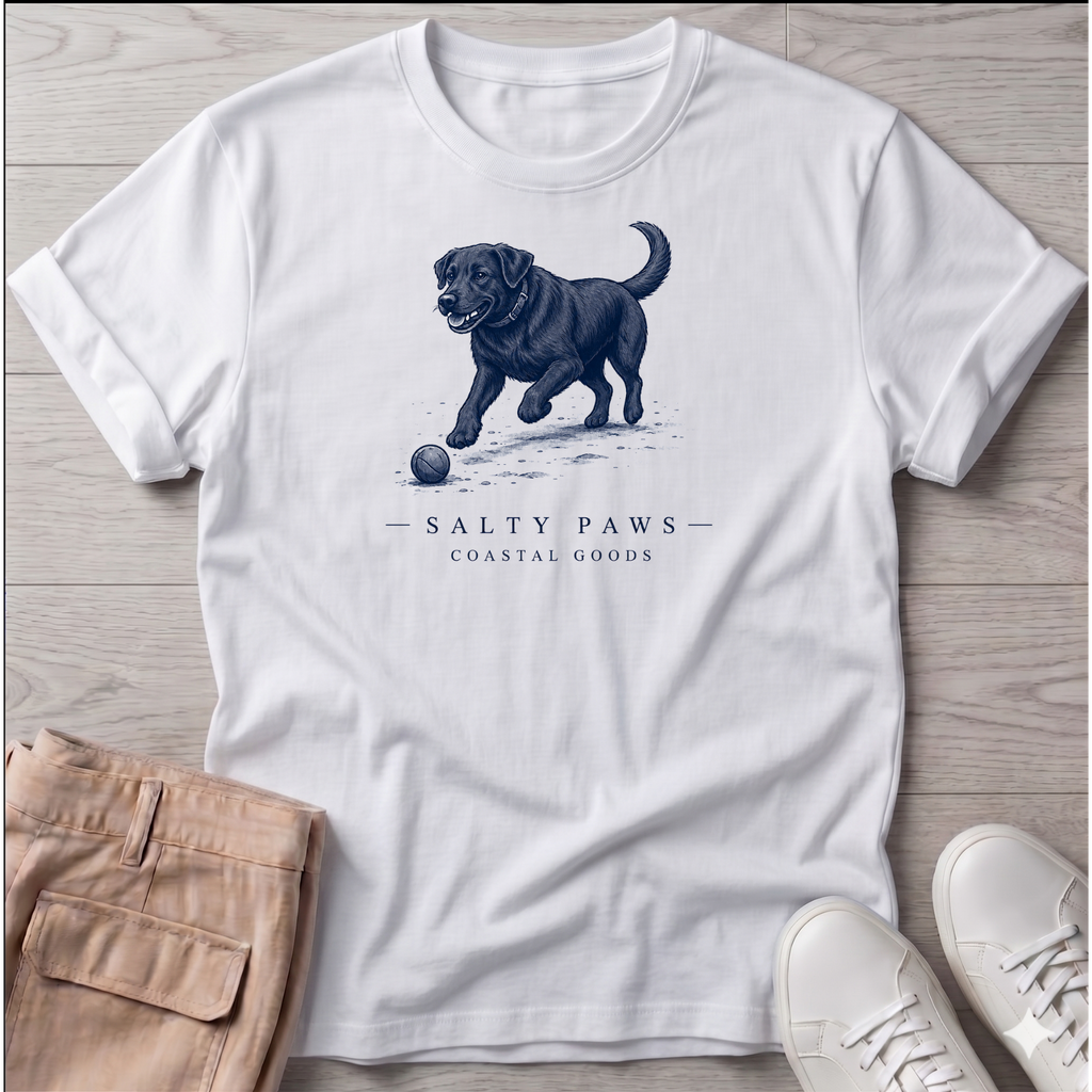 Black Labrador Ball T-Shirt