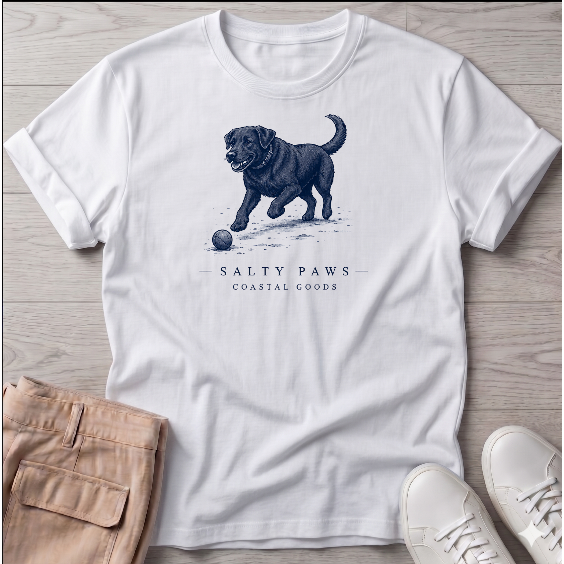 Black Labrador Ball T-Shirt