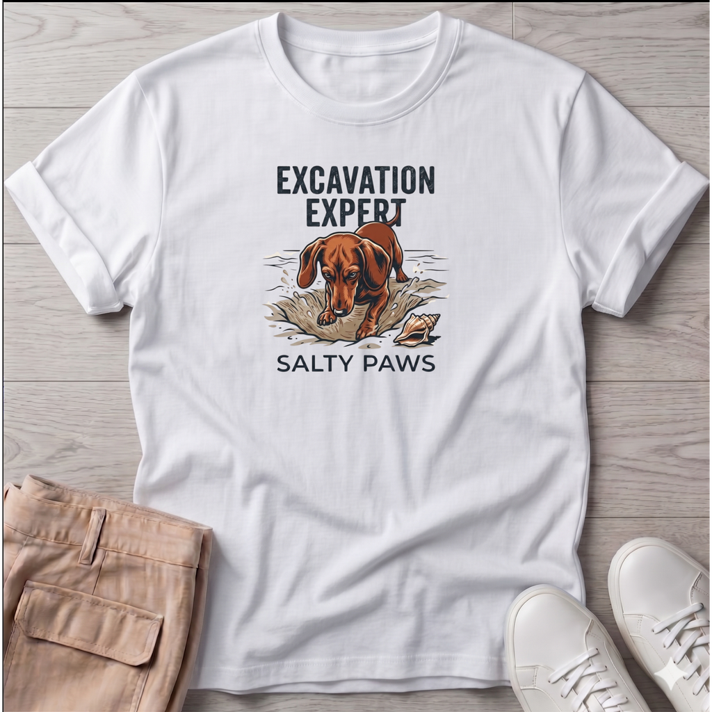 Excavation Dachshund Dog T-Shirt\